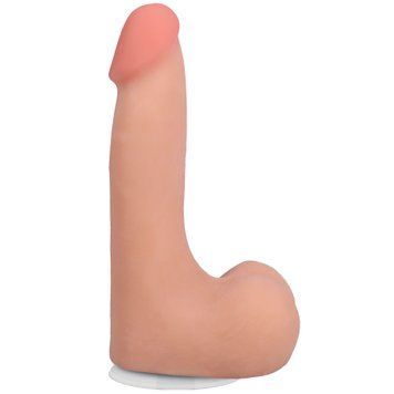 Фалоімітатор Doc Johnson The Realistic Cock ULTRASKYN - 7 Inch with Balls Vanilla SX4442 фото