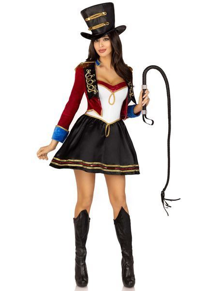 Костюм дресирувальниці Leg Avenue Ringmaster Costume M, сукня, капелюх SO9194 фото