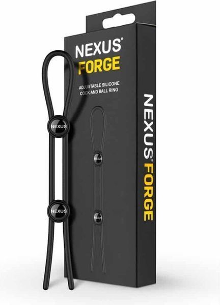Подвійне ерекційне кільце-ласо Nexus FORGE (м'яте паковання!!!) SO8694-R фото