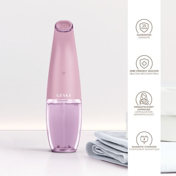 Очищуючий засіб для обличчя GESKE Aqua-Stream Face Cleanser 8в1 pink HB0401 фото