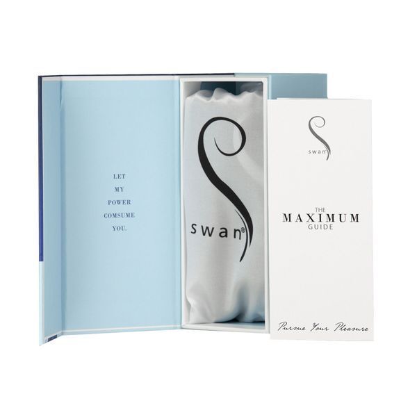 Віброкуля Swan Maximum + Comfy Cuff Blue, суперпотужна, різна інтенсивність, силіконова манжета SO8903 фото