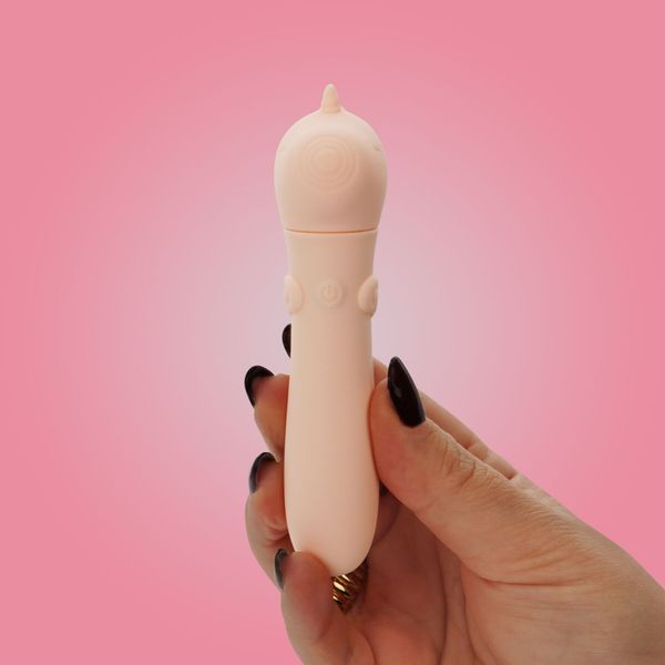 Вібратор-єдиноріжка Unihorn USB Bullet &ndash; Heart Throb, віброкуля, USB-зарядка, 10 режимів SX2866 фото
