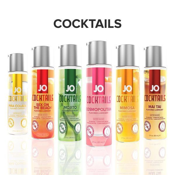Лубрикант на водній основі JO Cocktails &mdash; Cosmopolitan без цукру, рослинний гліцерин (60 мл) SO6776 фото