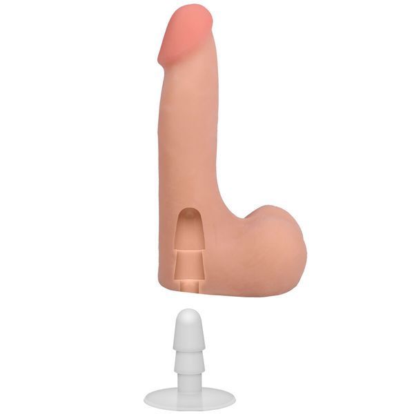Фалоімітатор Doc Johnson The Realistic Cock ULTRASKYN - 7 Inch with Balls Vanilla SX4442 фото