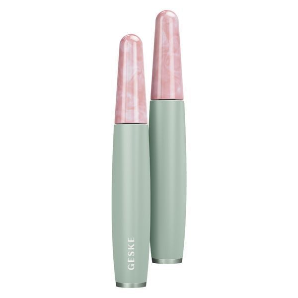 Ручка-масажер для обличчя з рожевим кварцом GESKE SmartAppGuided Rose Quartz & Depuffing Pen 6in1 green HB0662 фото