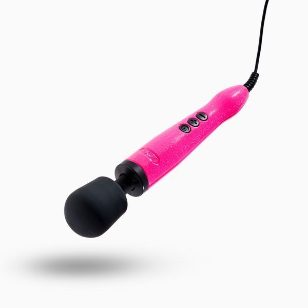 Вібромасажер DOXY Die Cast Massager Hot Pink, дуже потужний, живлення 220В, металевий корпус SX2456 фото