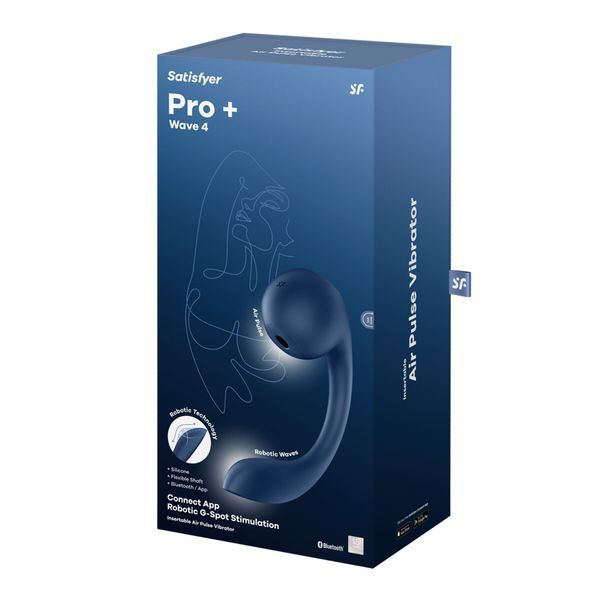 Смарт-стимулятор точки G + вакуумний стимулятор клітора Satisfyer Pro+ Wave 4 Connect App SX2171 фото
