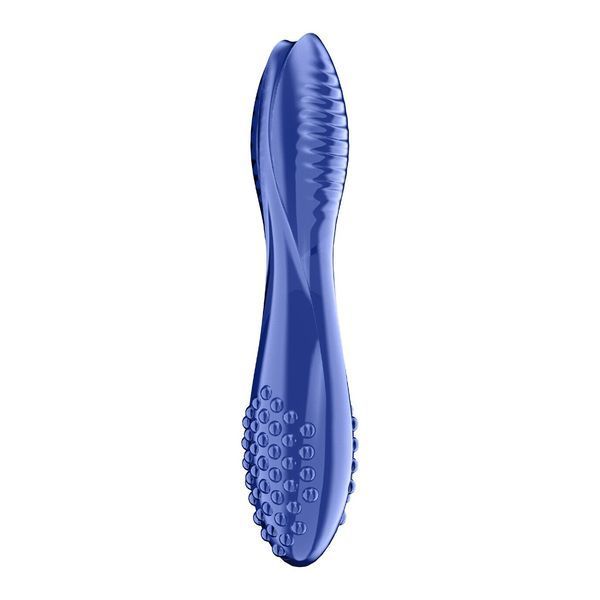 Двосторонній скляний дилдо Satisfyer Dazzling Crystal 2 Blue SX3551 фото