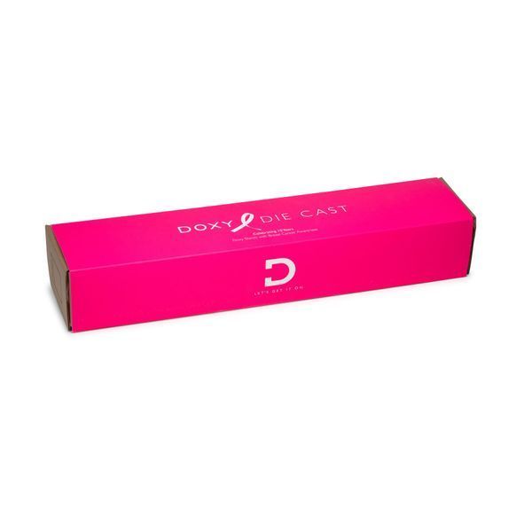 Вібромасажер DOXY Die Cast Massager Hot Pink, дуже потужний, живлення 220В, металевий корпус SX2456 фото