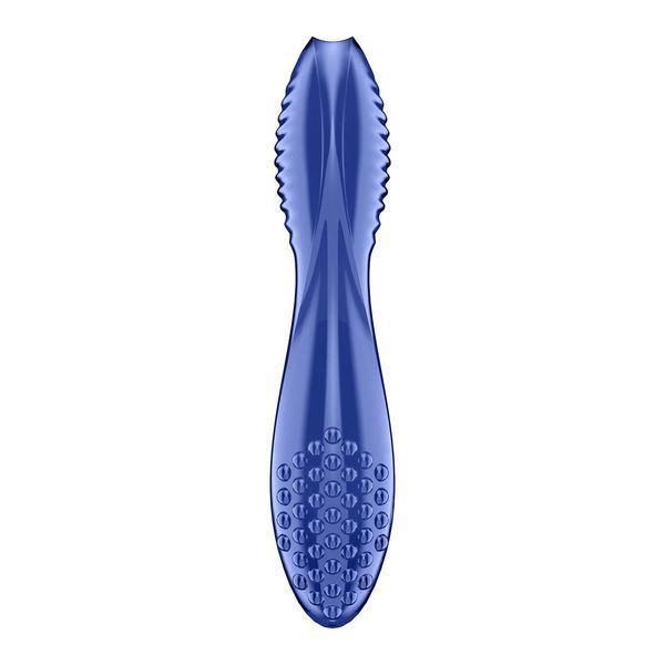Двосторонній скляний дилдо Satisfyer Dazzling Crystal 2 Blue SX3551 фото