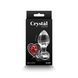 Скляна анальна пробка NS Novelties Crystal - Desires - Red Heart - Medium SX4353 фото 3
