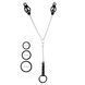 Затискач для сосків Art of Sex - Nipple Clamps for Men Black clover з ерекційними кільцями SO9838 фото 1