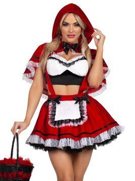 Костюм Червоної Шапочки Leg Avenue Flirty Miss Red Top and Skirt XS SX2784 фото
