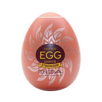 Мастурбатор-яйце Tenga Egg Shiny II, щільний TPE, пробник лубриканту 5 мл SO9799 фото