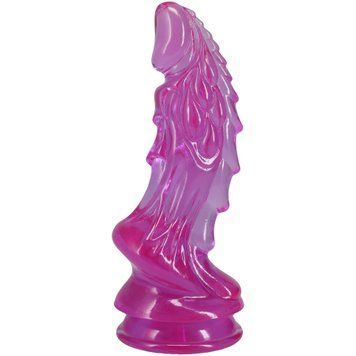 Фентезійний фалоімітатор Doc Johnson Crystal Jellies - Invader Dong 8.5 Inch - Purple SX4443 фото