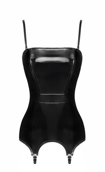 Корсет з підв'язками для панчіх Noir Handmade F381 Dominae Venom PVC corset-belt 3XL SX4146 фото