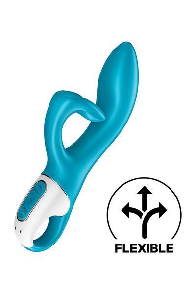 Вібратор-кролик із потрійним відростком Satisfyer Embrace me Turquoise, 2 мотори, діаметр 3,6 см SO6284 фото