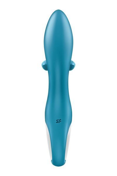 Вібратор-кролик із потрійним відростком Satisfyer Embrace me Turquoise, 2 мотори, діаметр 3,6 см SO6284 фото