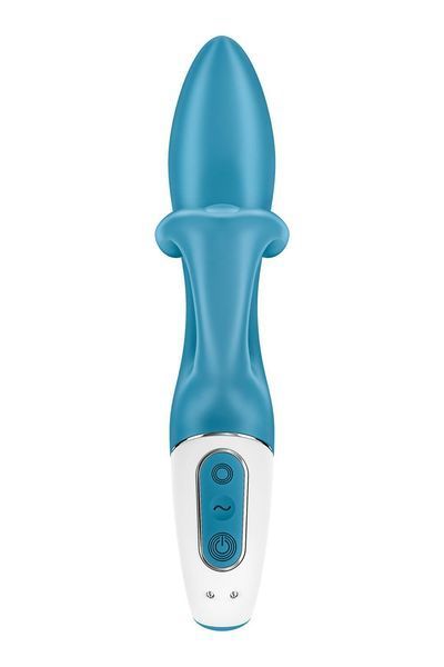 Вібратор-кролик із потрійним відростком Satisfyer Embrace me Turquoise, 2 мотори, діаметр 3,6 см SO6284 фото