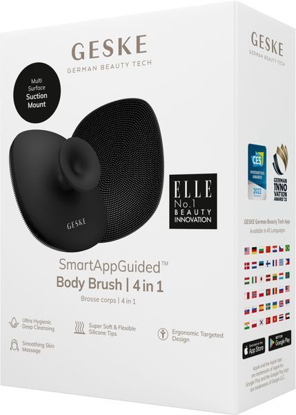 Щітка для тіла GESKE Body Brush 4в1 gray HB0331 фото