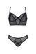 Комплект Passion DROSERA SET black, XXL/XXXL, сітка+мереживо, бюстьє та трусики танга SX0481 фото 3