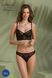 Комплект Passion DROSERA SET black, XXL/XXXL, сітка+мереживо, бюстьє та трусики танга SX0481 фото 6
