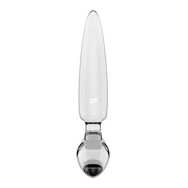 Тристоронній скляний дилдо Satisfyer Triple Crystal 1 Transparent SX3552 фото