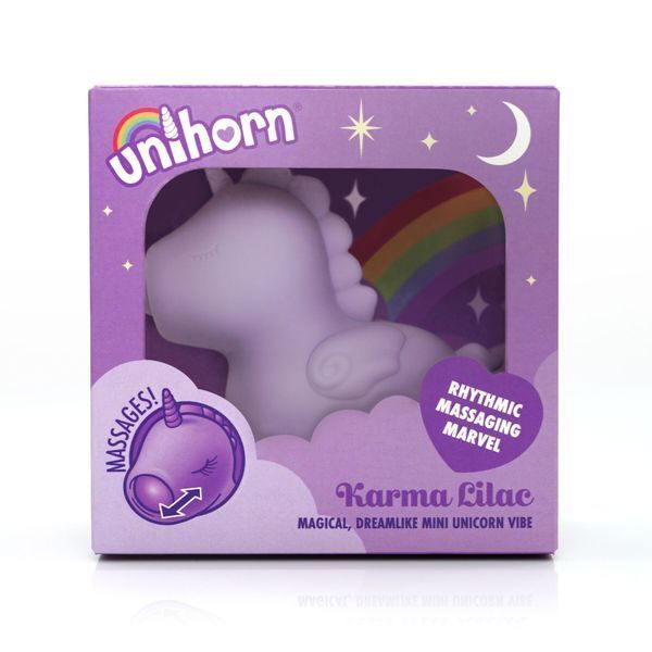 Вібратор-єдиноріжка Unihorn &ndash; Karma Lilac, з пульсацією SX2867 фото