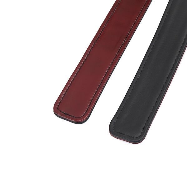 Фіксатори для стегон Liebe Seele Wine Red Thigh Cuffs S Size, натуральна шкіра SO9454 фото