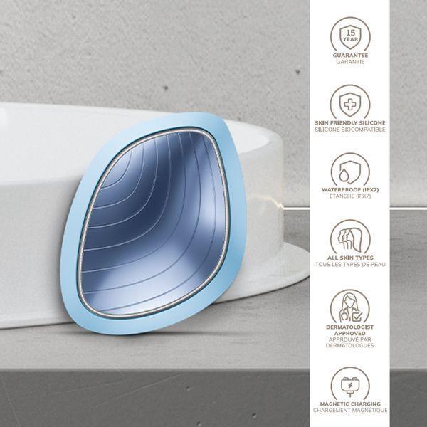 Ультразвукова маска тепло та холод GESKE Sonic Warm&Cool Mask 9в1 aquamarine HB0105 фото