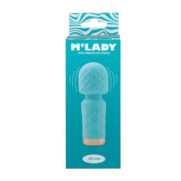 Вібромасажер M&rsquo;Lady Mini Vibrating Wand Teal SX3146 фото