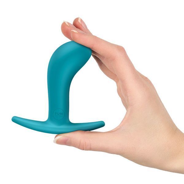 Анальна пробка Fun Factory BOOTIE M Aquamarine, діаметр 3,3 см, тонкий обмежувач SX3729 фото