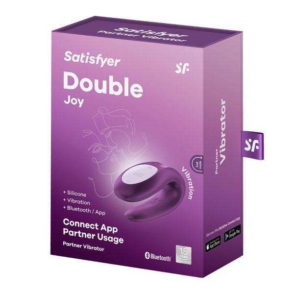 Смарт-вібратор для пар Satisfyer Double Joy Violet із широким кліторальним стимулятором SO3899 фото