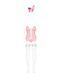 Еротичний костюм зайчика Obsessive Bunny suit 4 pcs costume pink L/XL, рожевий, топ з підв&rsquo;язками SO7255 фото 5
