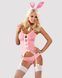 Еротичний костюм зайчика Obsessive Bunny suit 4 pcs costume pink L/XL, рожевий, топ з підв&rsquo;язками SO7255 фото 1