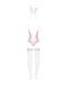 Еротичний костюм зайчика Obsessive Bunny suit 4 pcs costume pink L/XL, рожевий, топ з підв&rsquo;язками SO7255 фото 6