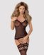 Бодістокінг Obsessive Bodystocking F214 black S/M/L, імітація корсета та панчіх на підв&rsquo;язках SO7224 фото 1