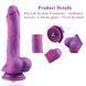 Фалоімітатор 8.2&Prime; з вібрацією для секс-машин Hismith Purple Silicone Dildo with Vibe, KlicLok SO6212 фото 7