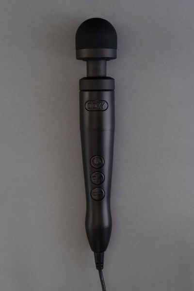 Вібромасажер DOXY Die Cast 3 Matt Black, дуже потужний, живлення 220В, металевий корпус SX2458 фото
