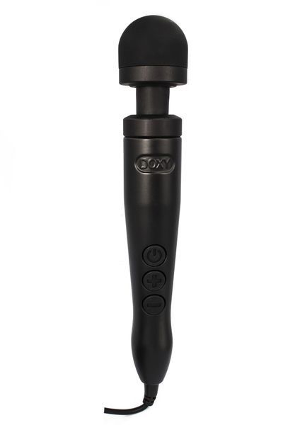 Вібромасажер DOXY Die Cast 3 Matt Black, дуже потужний, живлення 220В, металевий корпус SX2458 фото