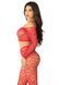 Комплект Leg Avenue Off The Shoulder Top and Footless Tights One Size, Red SX1749 фото 2