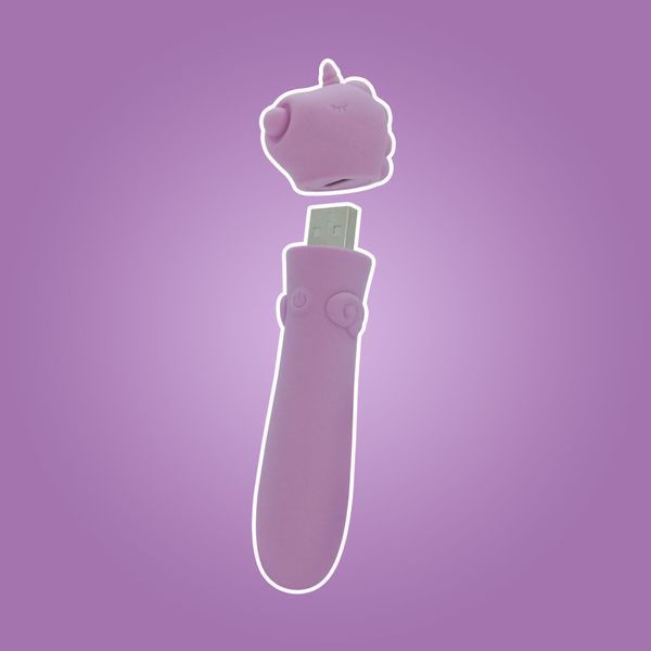 Вібратор-єдиноріжка Unihorn USB Bullet &ndash; Karma Lilac, віброкуля, USB-зарядка, 10 режимів SX2868 фото