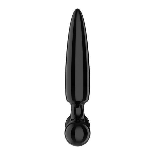 Тристоронній скляний дилдо Satisfyer Triple Crystal 1 Black SX3553 фото