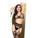 Комплект Penthouse Smoking Gun S/L Black, топ-бюстьє, колготки з доступом, імітація пояса для панчіх SO6451 фото 1