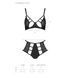 Комплект білизни Passion TASMINA SET XXL/XXXL black, ліф, високі трусики з корсетом ззаду SO8492 фото 5