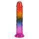 Фалоімітатор Doc Johnson Crystal Jellies - 7.5 Inch Dong - Rainbow SX4444 фото 1