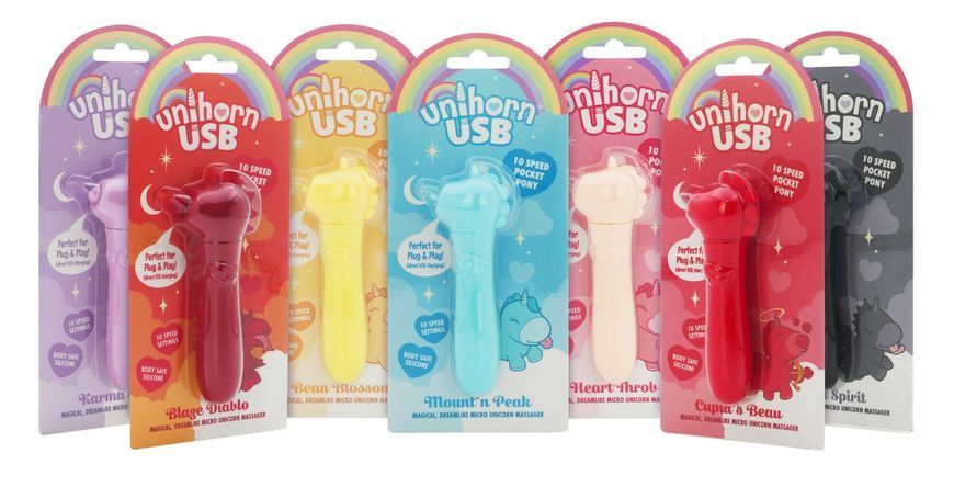 Вібратор-єдиноріжка Unihorn USB Bullet &ndash; Karma Lilac, віброкуля, USB-зарядка, 10 режимів SX2868 фото