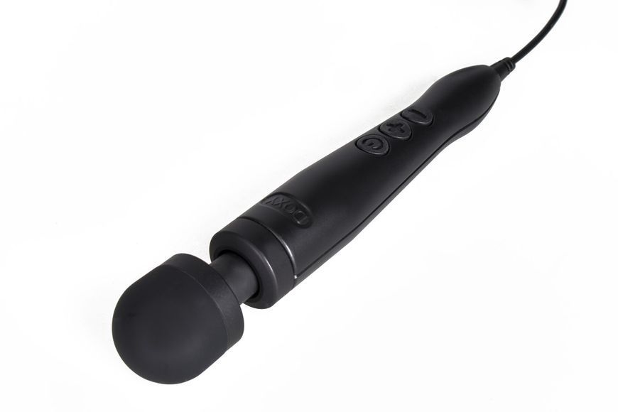 Вібромасажер DOXY Die Cast 3 Matt Black, дуже потужний, живлення 220В, металевий корпус SX2458 фото