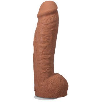 Фалоімітатор Doc Johnson The Realistic Cock ULTRASKYN - 12 Inch Hung with Balls Caramel SX4468 фото