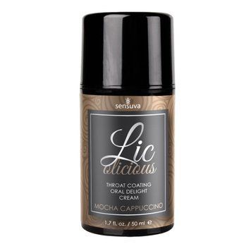 Гель для мінету Sensuva Lic-o-licious Cappuccino (50 мл), оліїстий, без цукру SO3530 фото